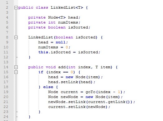 Linked List project in Java | Addition at specific index | Reverse List | Remove Sorted and UnSorted