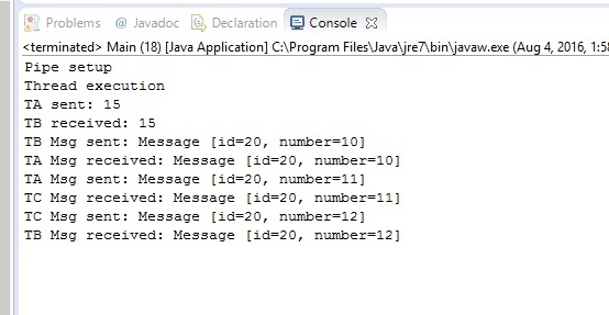 Synchronization using Message Passing | Multi-Threading in Java