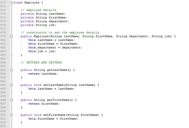 Employee Database Application | Java Graphical User Interface Assignment Help | Java Homework
