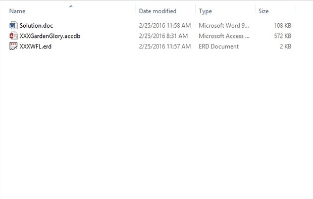 Database Project (Database Normalization, ERD, Access Implementation and Basic Questions)