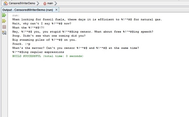 CS 211 Lab 5: Output, Inheritance, Censorship