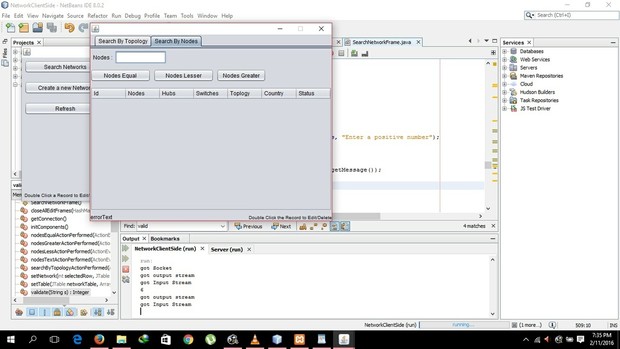 Client Server Application with Java DB and UML diagrams focusing on the Telecommunication Compay