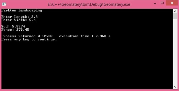Geometer y and pricing inheritance program in C++ complete source code