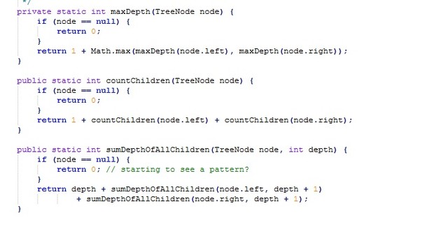 Binary Sort Tree with all the features like depth of tree with 1023 nodes