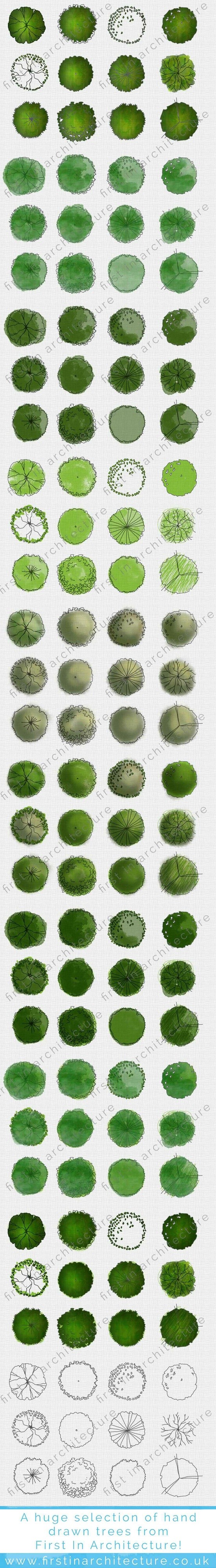 Hand drawn trees