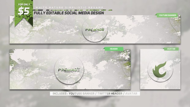 White Simplistic Premade Revamp
