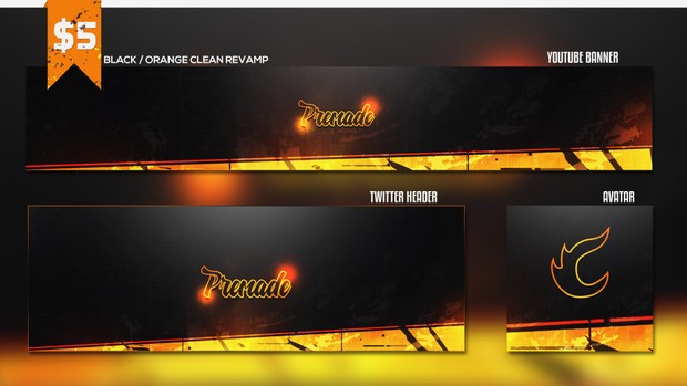 Black / Orange Clean Premade Revamp