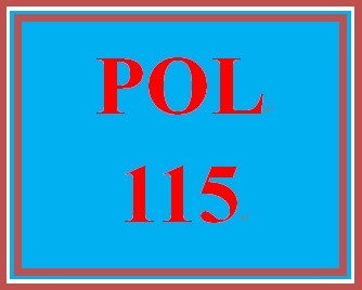 POL 115 Week 3 U.S. Federal Bureaucracy and Public Policy Worksheet