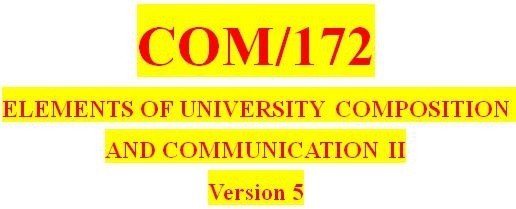 COM 172 Week 3 Thesis Statement and Outline