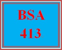 BSA 413 Week 2 Individual: Create a Service Catalog