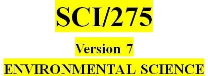 SCI 275 Week 5 Indoor Air Pollution