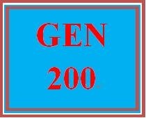GEN 200 Week 2 Thesis Statement and Informal Outline