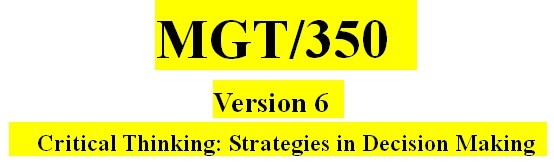 Entire MGT350 Course