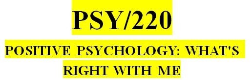 PSY 220 Week 5 Paradox of Affluence