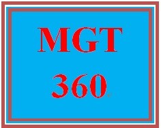 MGT 360 Week 5 Sustainable Strategies