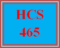 HCS 465 Week 3 Components of a Research Study