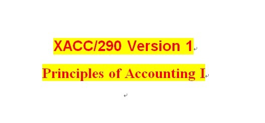XACC 290 Week 9 Capstone Discussion Question