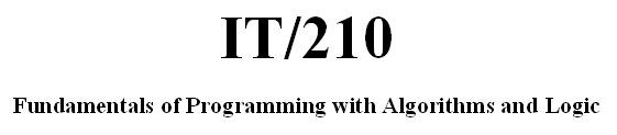 IT 210 Week 5 CheckPoint - Simple Array Process