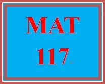 MAT 117 Week 5 Checkpoint