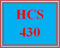 HCS 430 Week 5 Law Requirements
