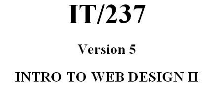 IT 237 Week 2 CheckPoint - CSS Description Types