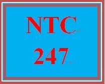 NTC 247 Week 1 Individual: Week One Quiz