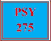 PSY 275 Entire Course