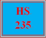 HS 235 Week 1 Supporting Reading and Discussion Activity