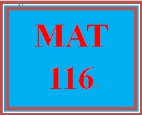 MAT 116 Week 6 MyMathLab Study Plan for Week 6 Checkpoint