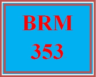 BRM 353 Week 2 ProductBrand Development Phase I