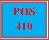 POS 410 Week 3 Quiz