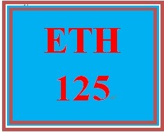 ETH 125 Week 7 Diversity Organizations Worksheet and Paper