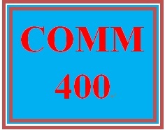 COMM 400 Week 4 Communications Journal Entry 3 – Medium Versus Message