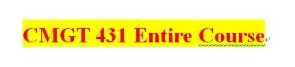 CMGT 431 Week 1 Individual Security Awareness Training