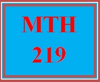 MTH 219 Week 4 MyMathLab Study Plan for Week 4 Checkpoint