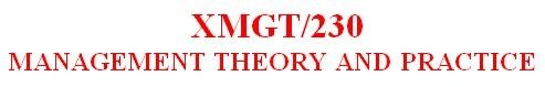 XMGT 230 All Assignments
