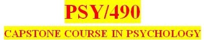 PSY 490 Week 5 Psychology Game
