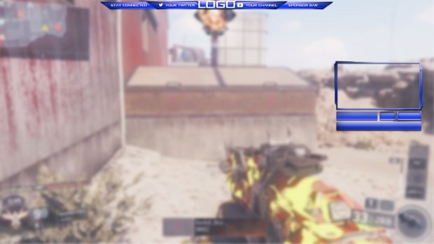 Clean easy edit Twitch Overlay
