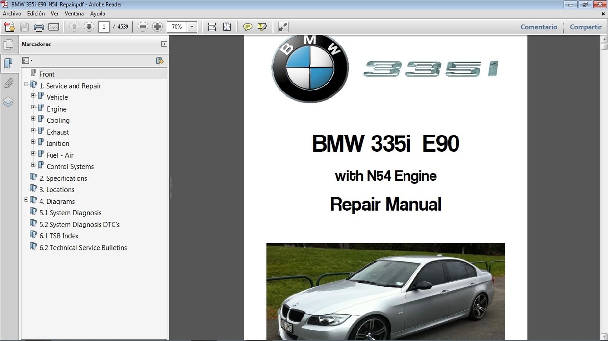 BMW 335i E90 motor N54 Manual de Taller R Car.Repair.Manuals