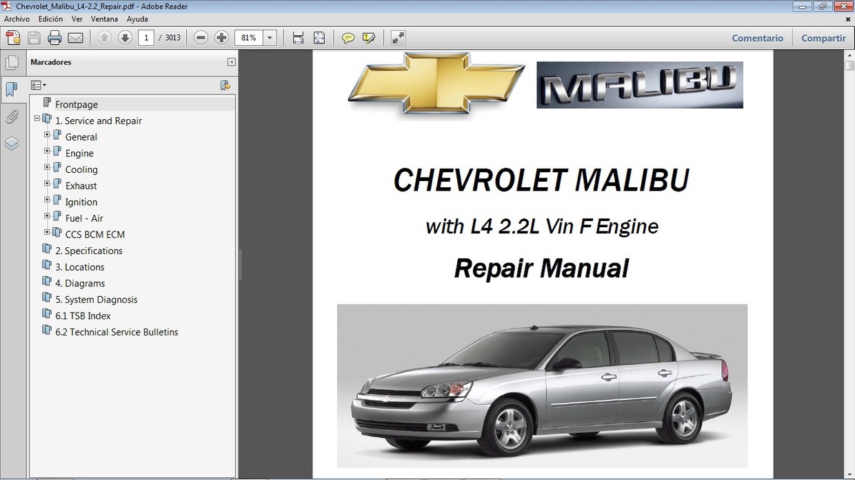 CHEVROLET MALIBU Manual de Taller Repair Manual Car.Repair.Manuals CHEVROLET MALIBU Manual de Taller Repair Manual Car.Repair.Manuals