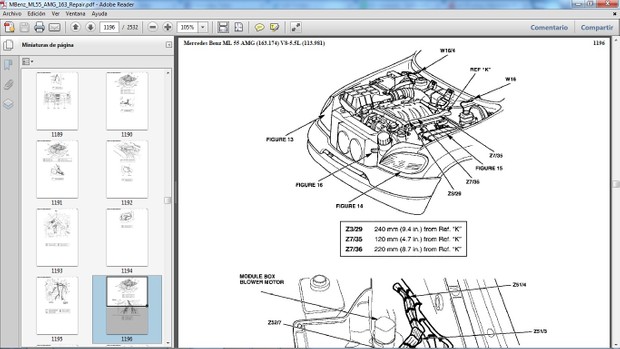 MERCEDES BENZ ML55 AMG W163 Manual de Taller - Workshop Repair