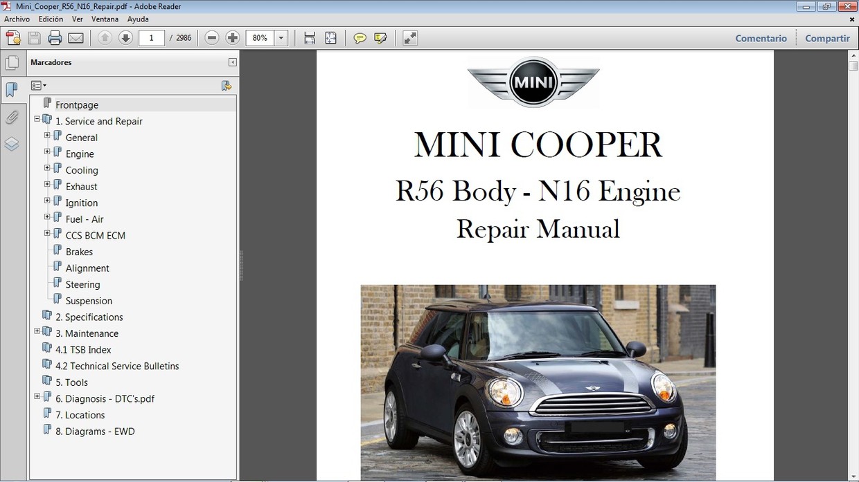 MINI COOPER R56 2011 en adelante - Manual de Taller - - Car.Repair.Manuals