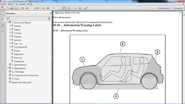 MINI COOPER R56 2011 en adelante - Manual de Taller - Workshop Manual