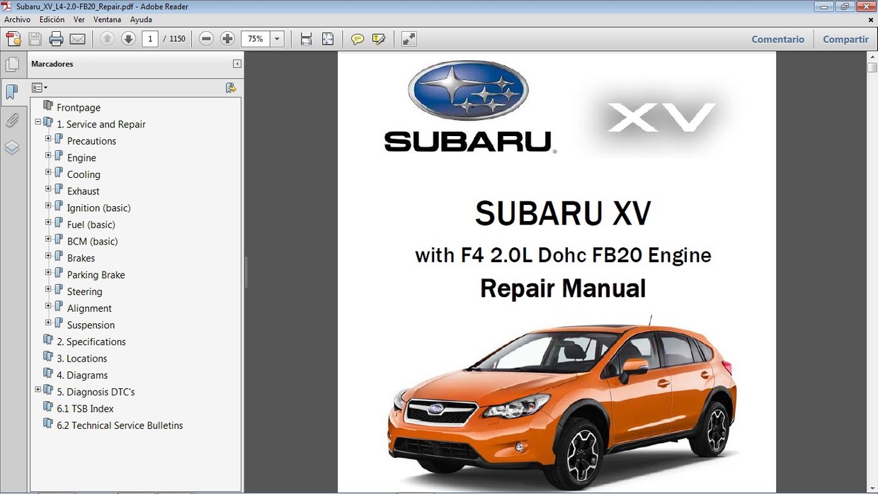 Subaru xv manual