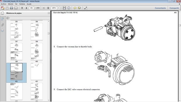CHEVROLET IMPALA Workshop Repair Manual - Manual de Reparación