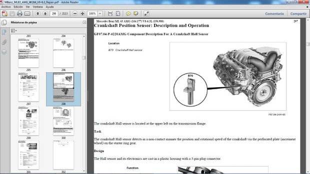 MERCEDES BENZ ML 63 AMG W164 Manual de Taller - Workshop Repair