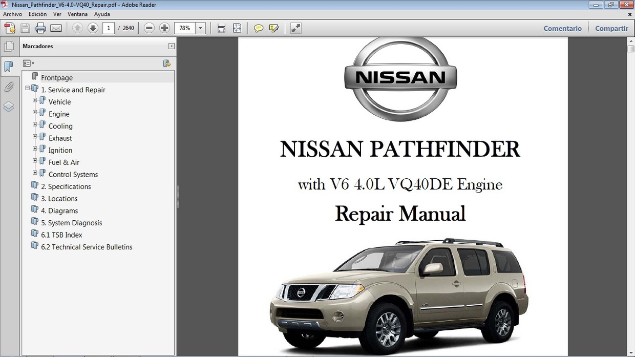 NISSAN PATHFINDER VQ40 Workshop Repair - Manual de Tal - Car.Repair.Manuals