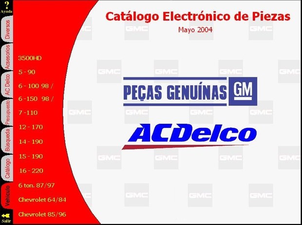 GMC y Chevrolet - Catálogo Electrónico de Piezas de CAMIONES