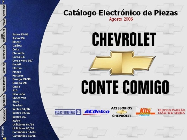 CHEVROLET Catálogo Electrónico de Piezas - Despiece