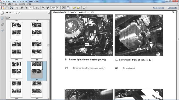 MERCEDES BENZ ML55 AMG W163 Manual de Taller - Workshop Repair